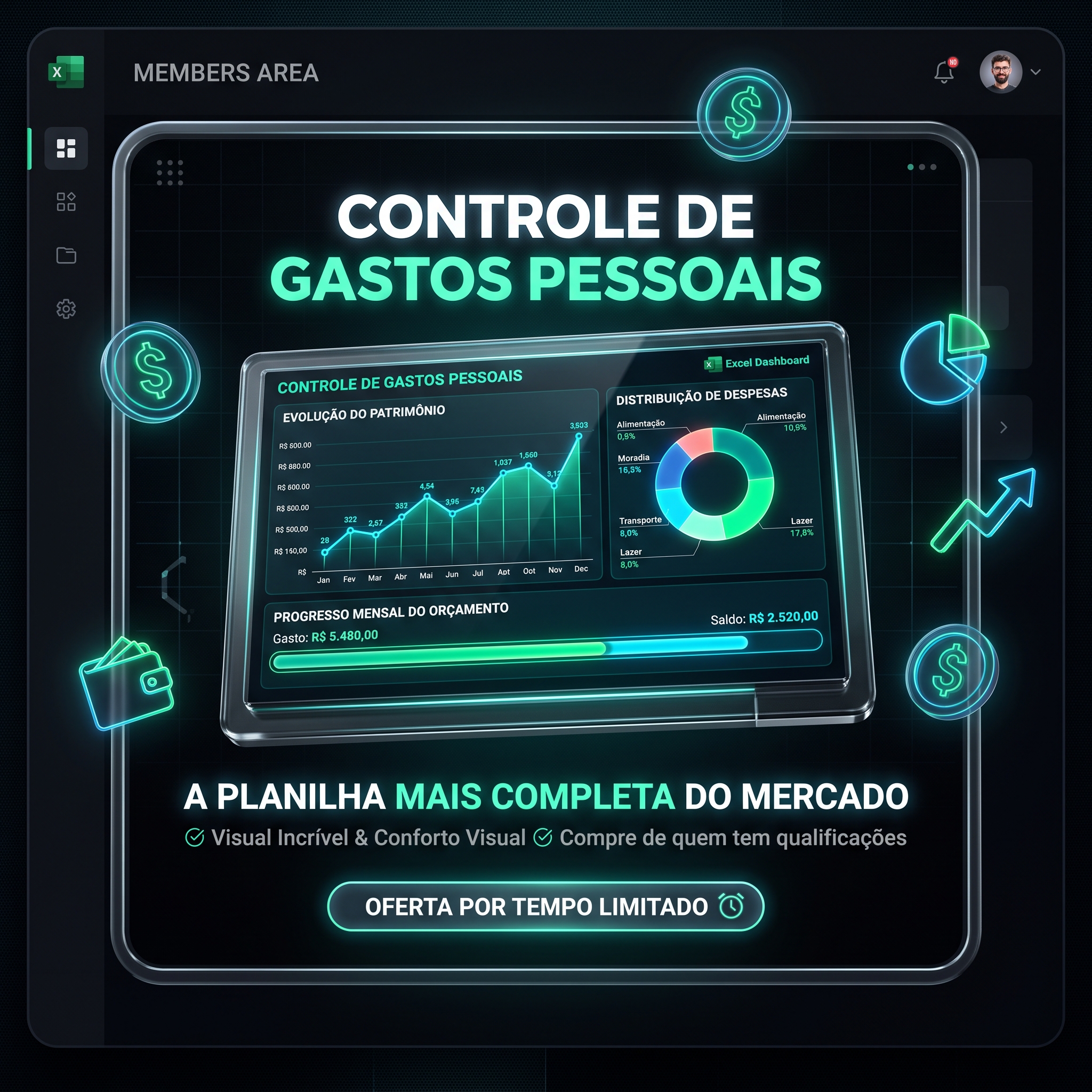 planilha de controle de gastos